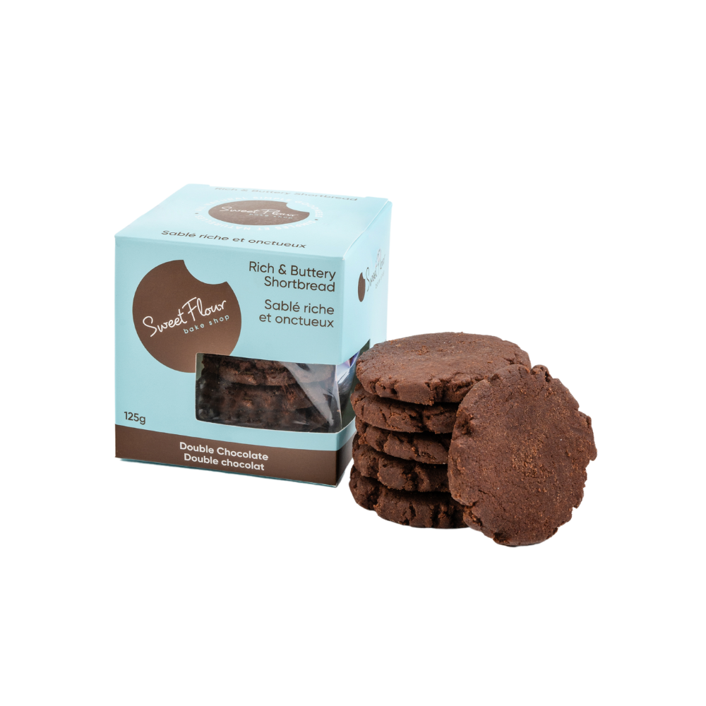 Sweet Flour Double Chocolate Shortbread Bag 125g