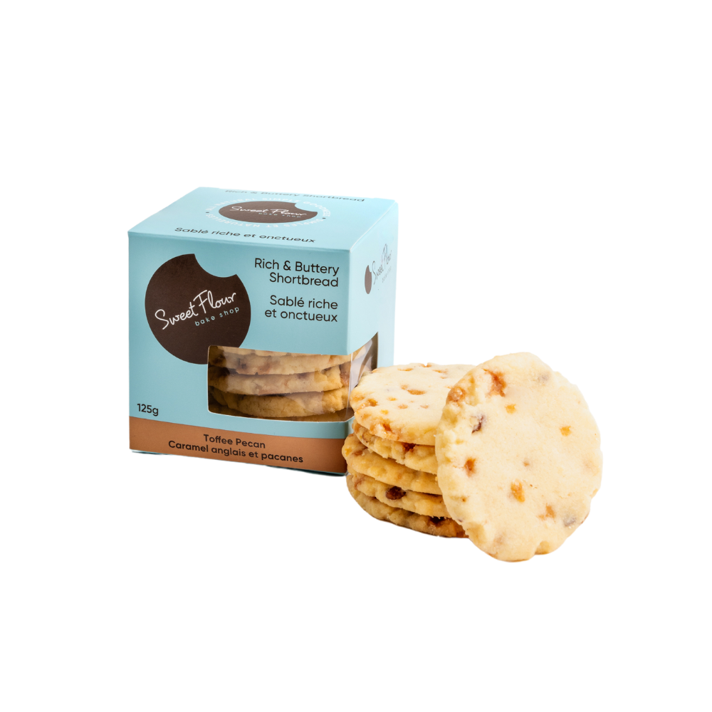 Sweet Flour Toffee Pecan Shortbread Bag 125g