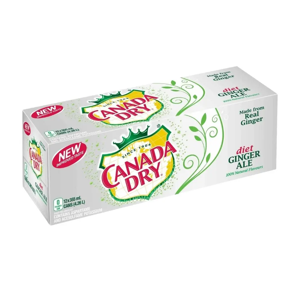 Canada Dry Diet Ginger Ale 12 X 355Ml
