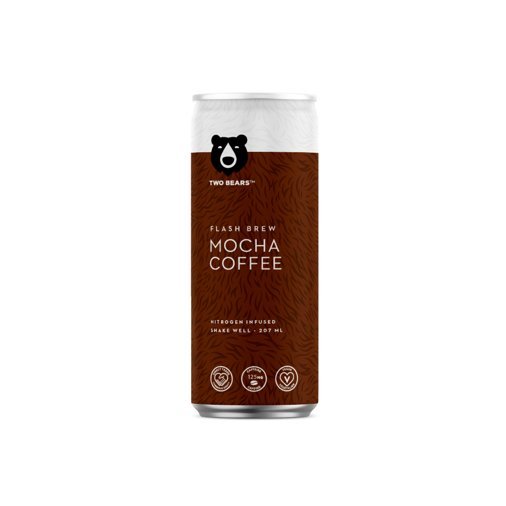 Two Bears Mocha Flash Brew Coffee 207Ml