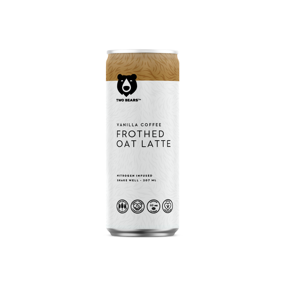 Two Bears Frothed Vanilla Oat Latte 207Ml
