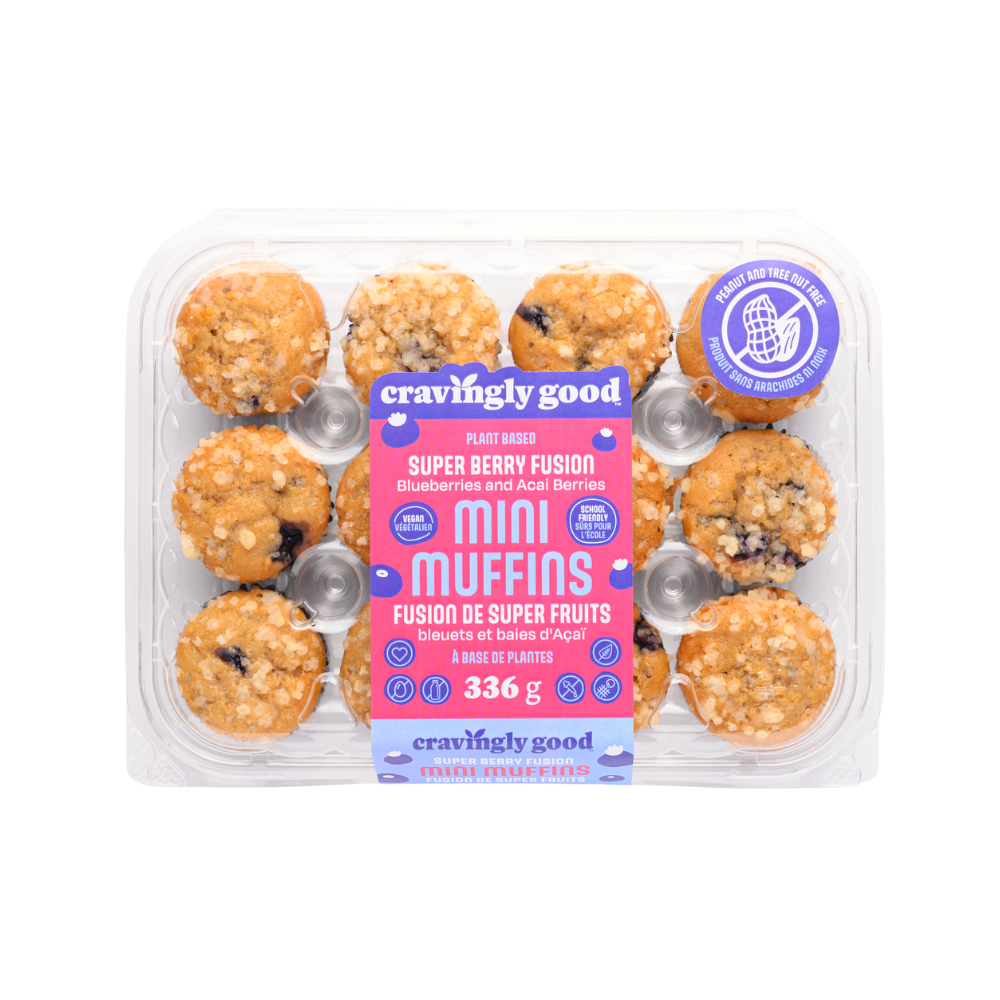 Cravingly Good Super Berry Mini Muffins