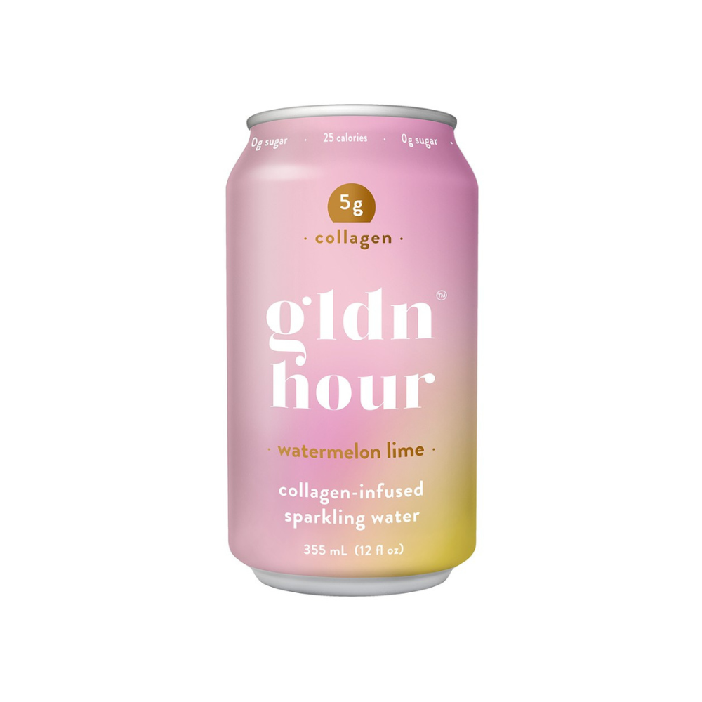 GLDN HOUR WATERMELON LIME COLLAGEN-INFUSED SPARKLING WATER