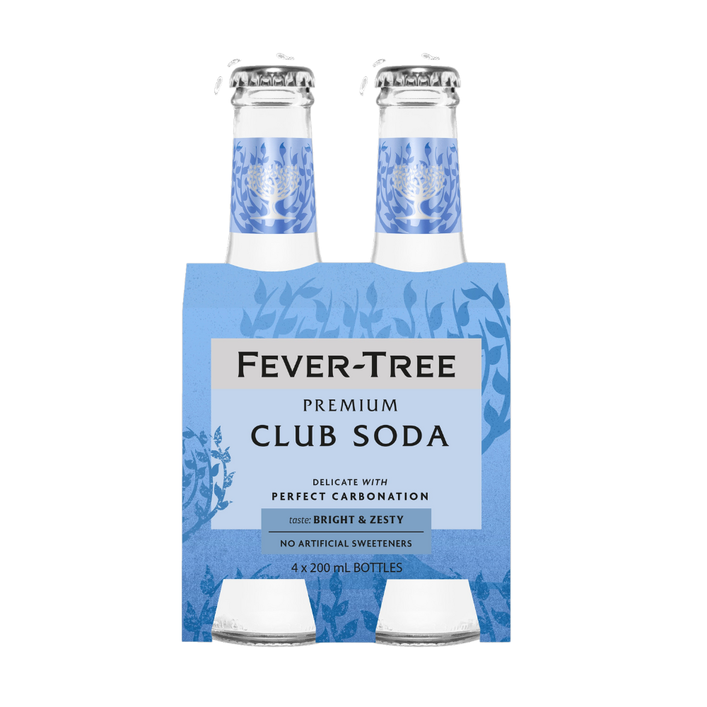 Fever Tree Club Soda 4 X 200Ml