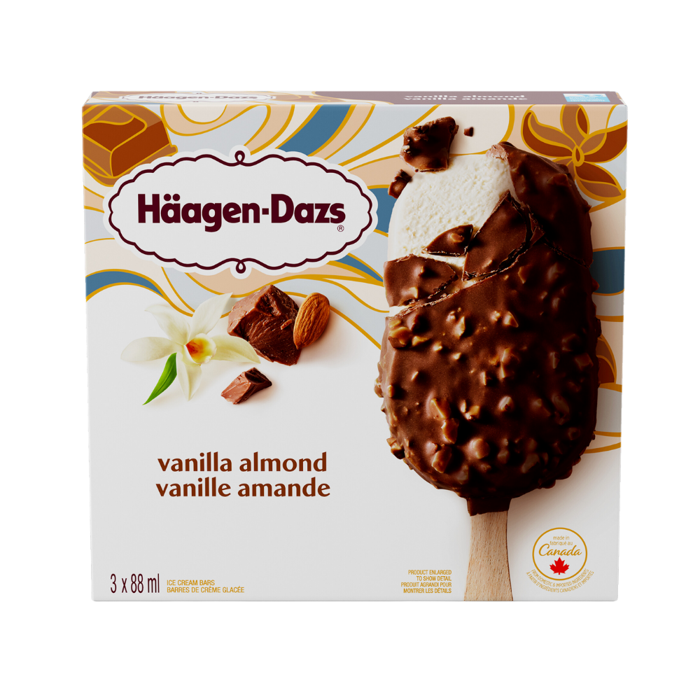 Haagen Dazs Van And Almnds 3pk