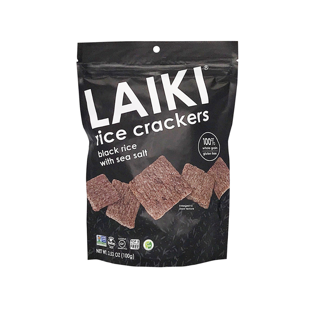 Laiki Black Rice Crackers 100G