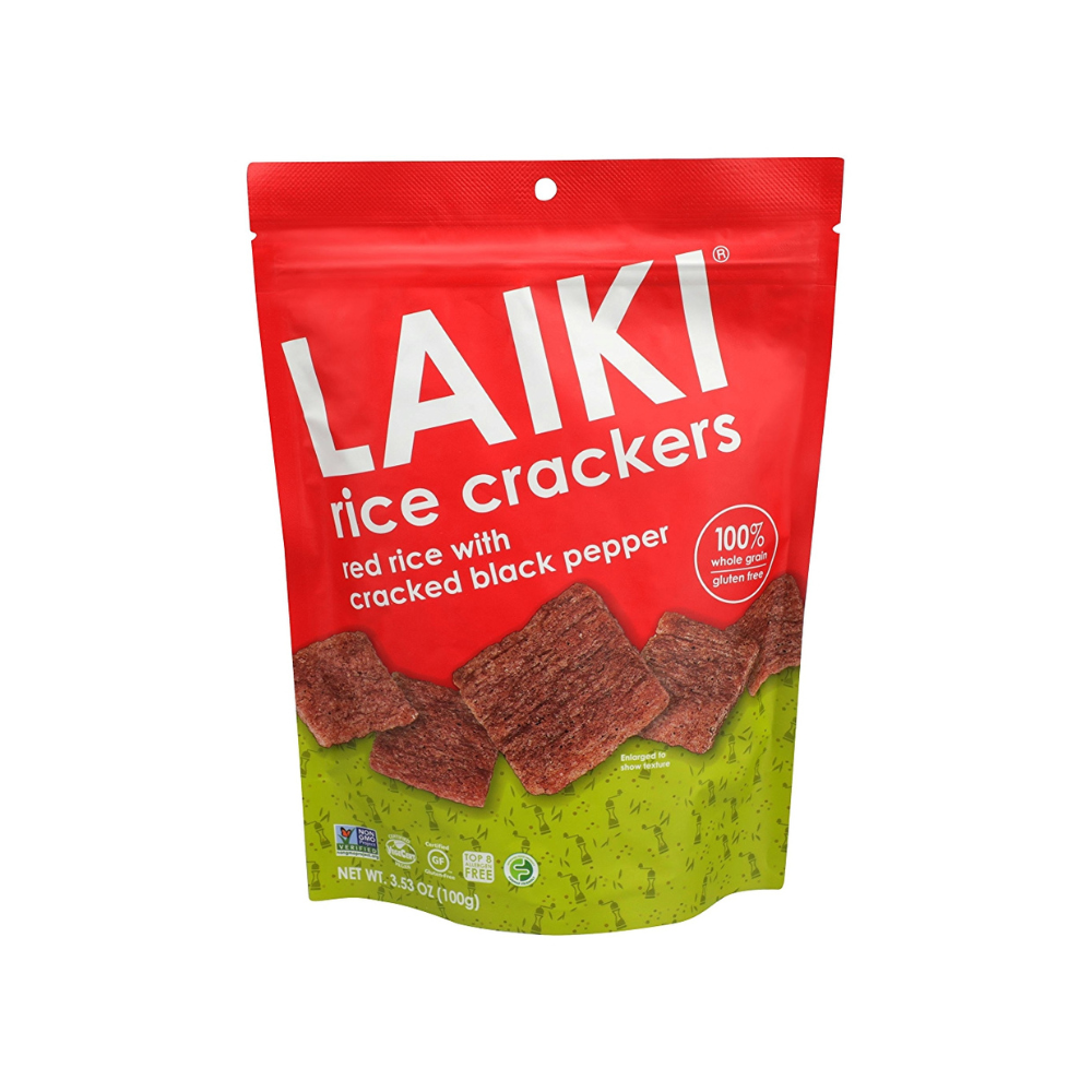 Laiki Red Rice Crackers 100G