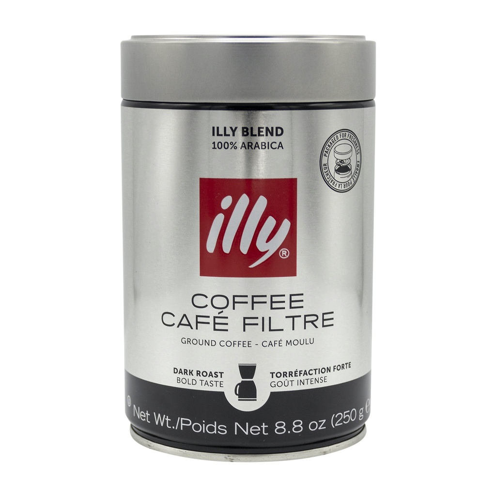 Illy Whole Bean Coffee Dark Roast 250G