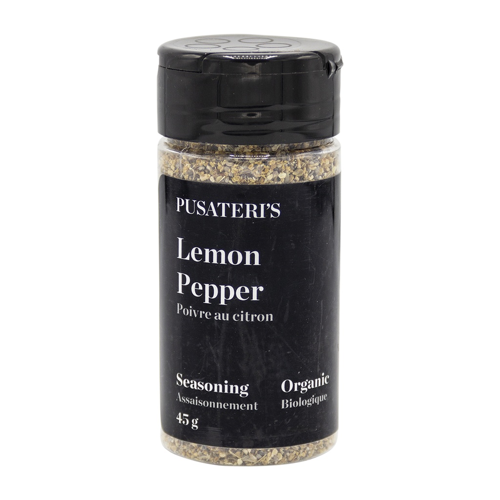 Pusateri's Organic Lemon Pepper 65G