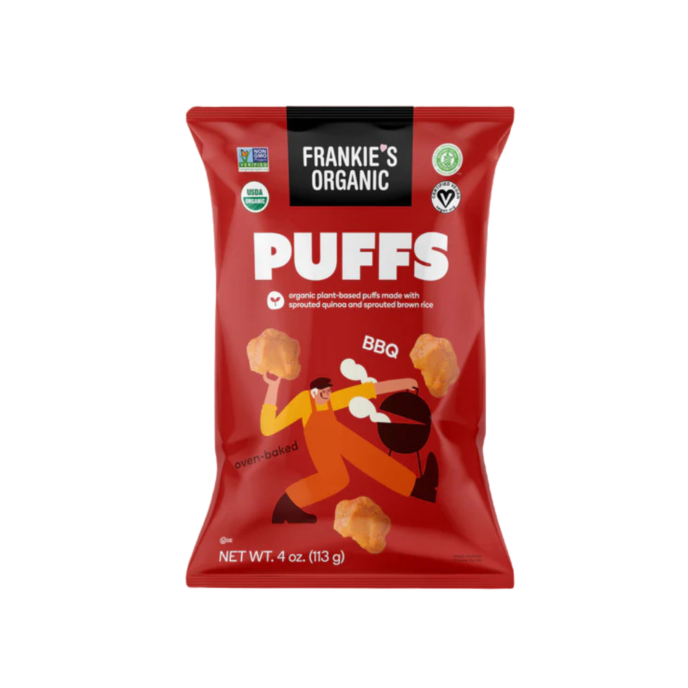 Frankies Organic Bbq Puffs 120G