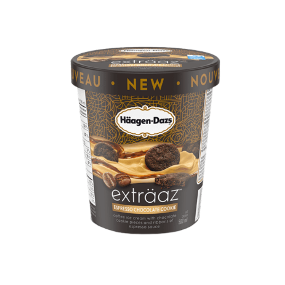 Haagen Dazs Exträaz Espresso Chocolate Cookie Ice Cream 500Ml