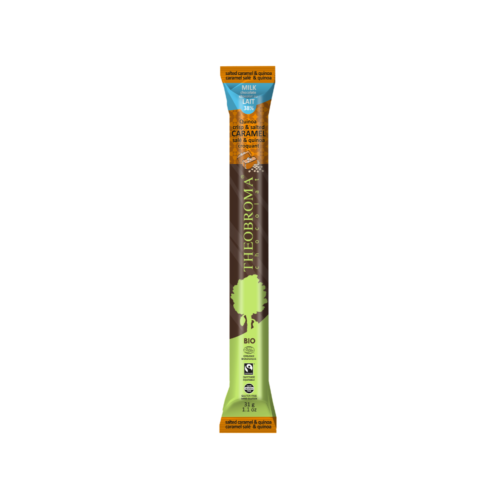 Theobroma 38% Quinoa Caramel Baton 35g