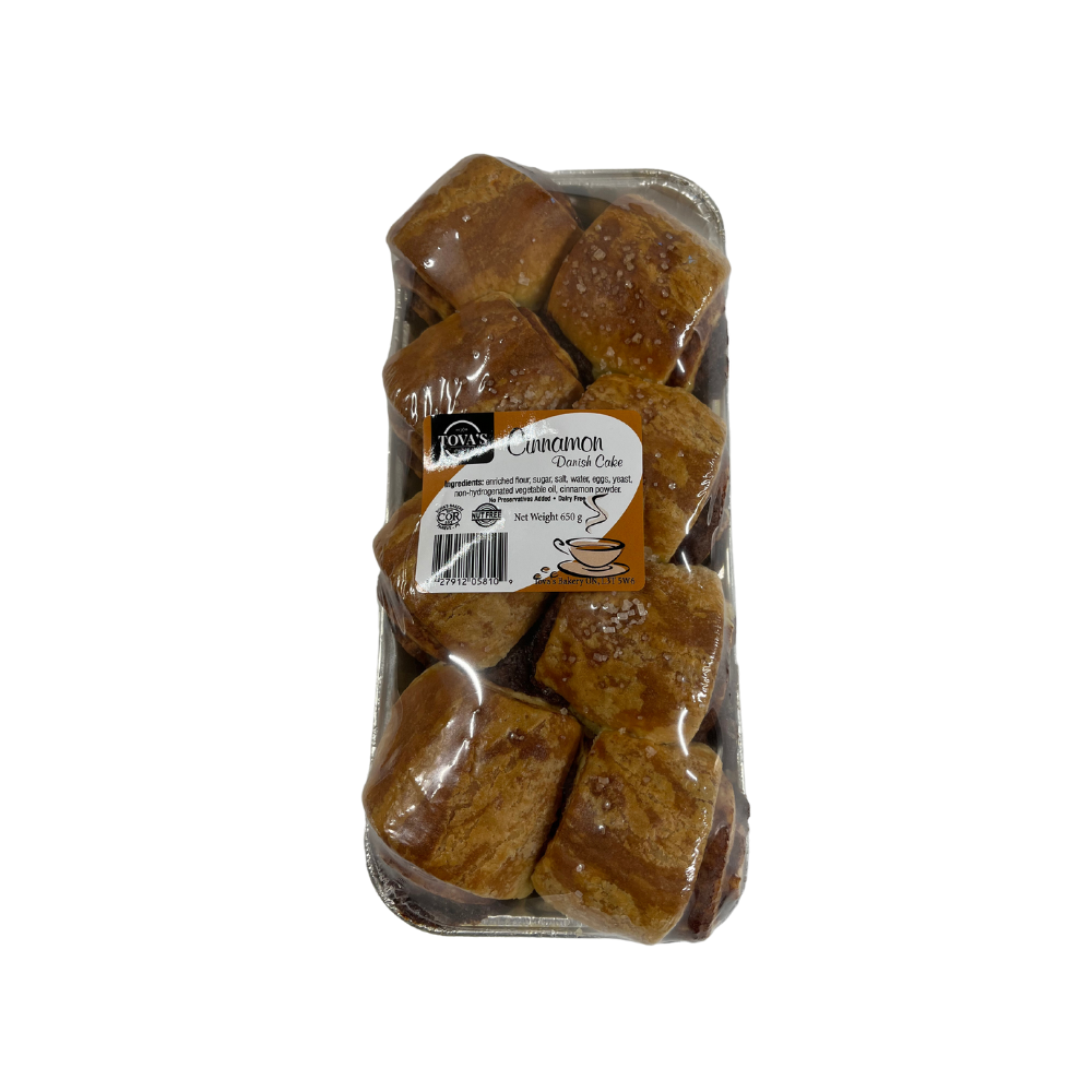 Tova's Bakery Danish Cake Cinnamon Raisin