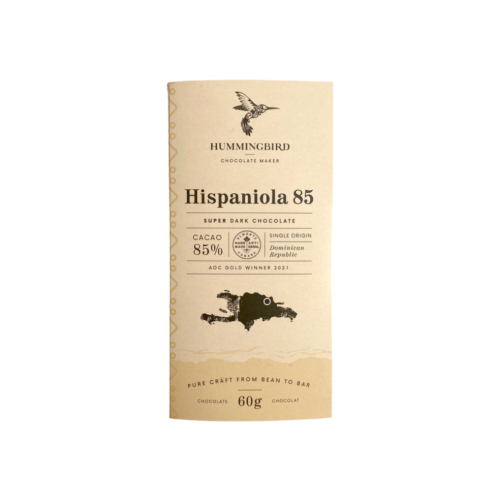 HUMMINGBIRD CHOCOLATE HISPANIOLA 85% 60G