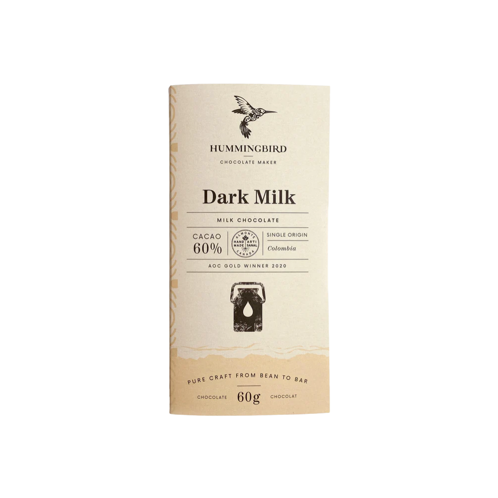 HUMMINGBIRD CHOCOLATE DARK MILK BAR 60G