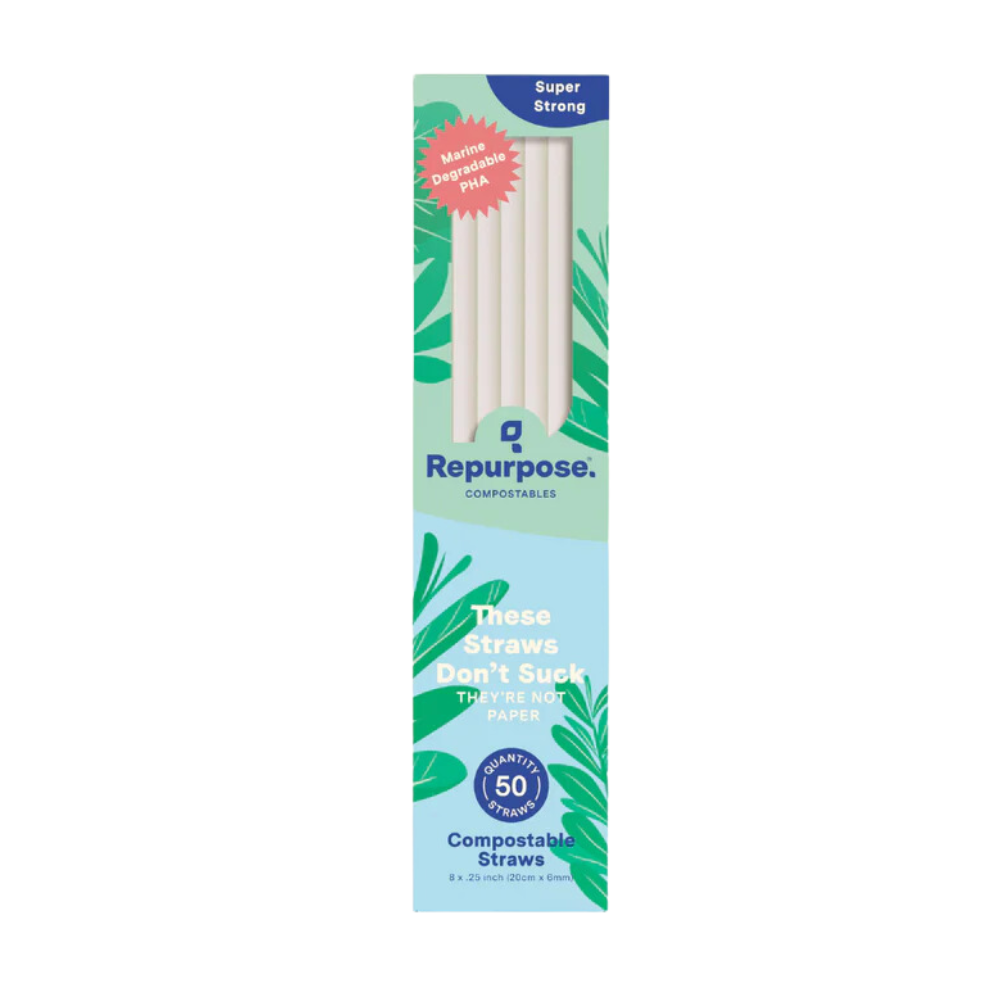REPURPOSE STRAWS 50PC COMPOSTBLE