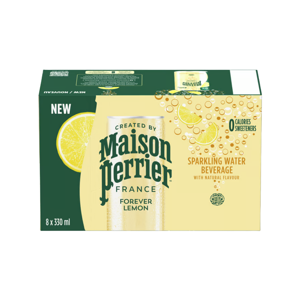 Maison Perrier Sparkling Forever Lemon Slim Cans 330ml