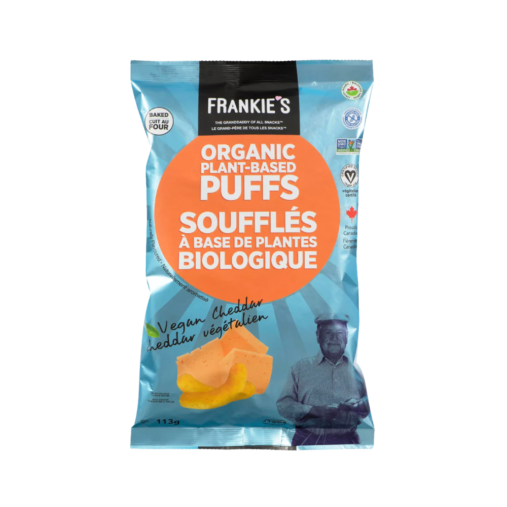 Frankies Organic Plant Based Cheddar Puffs 113G