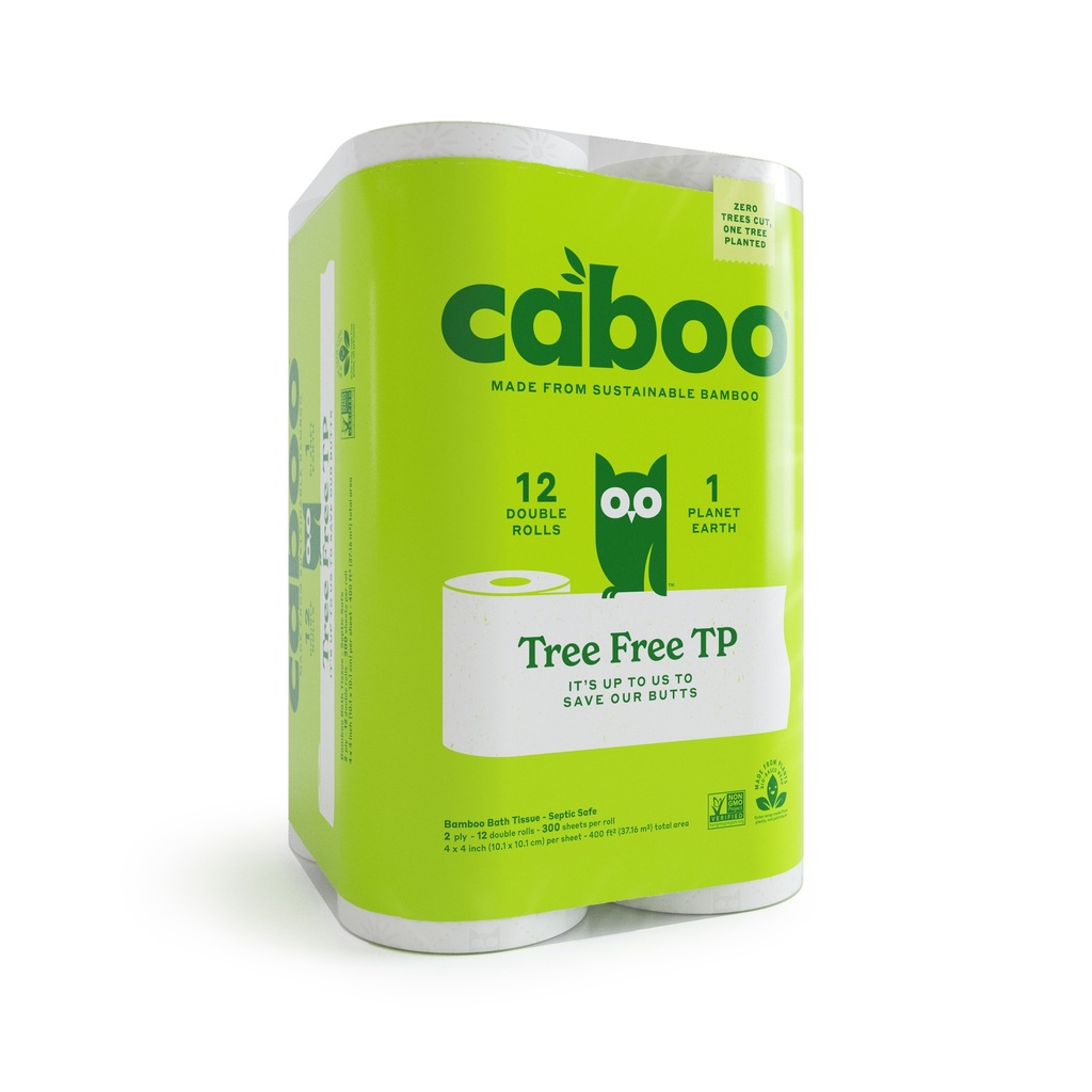 CABOO TREE FREE 2PLY TOILET TISSUE 12CT