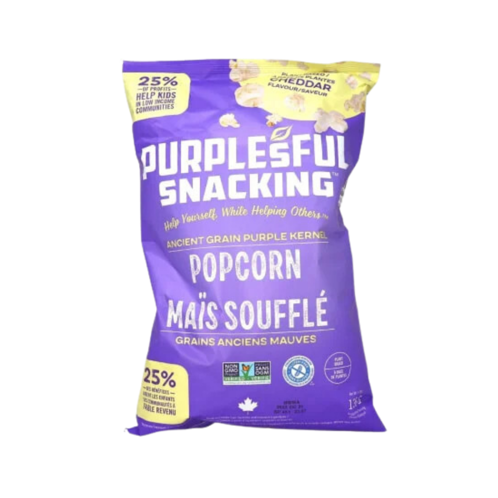 Purposeful Purple Kernel Cheddar Popcorn 136G