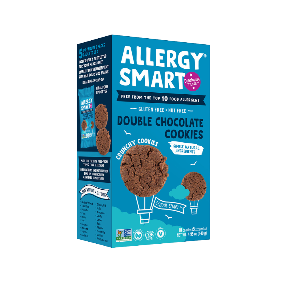 Allergy Smart Double Chocolate  Chip Cookies 140G