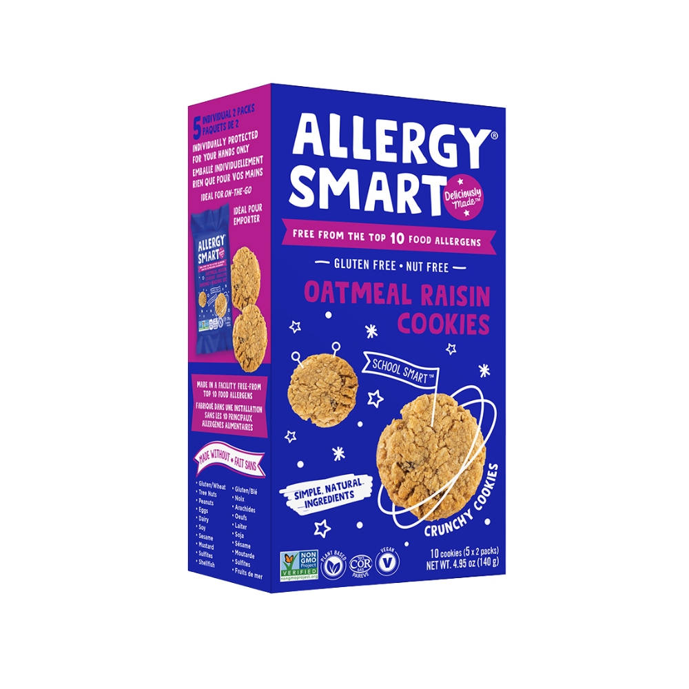 Allergy Smart Oatmeal Raisin Cookies 140G