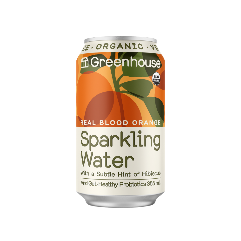Greenhouse Real Blood Orange Probiotic Sparkling Water 355ml