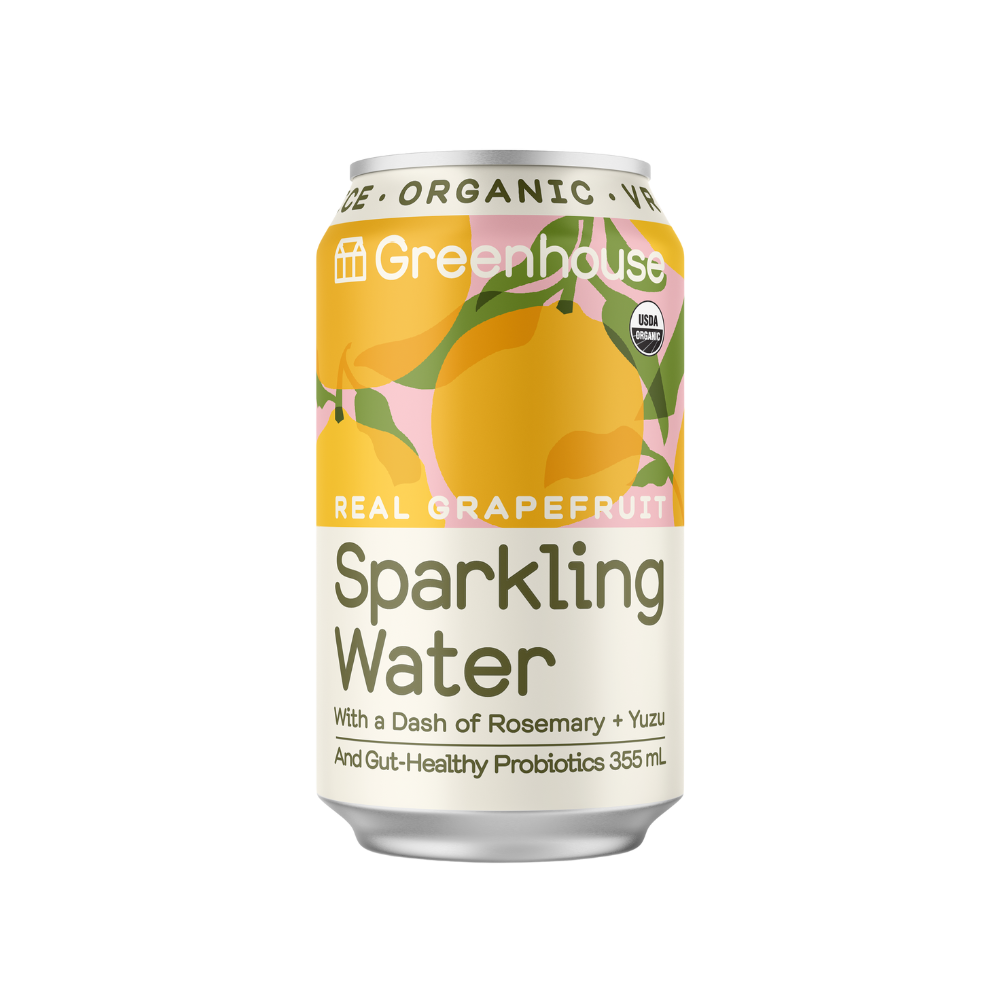 Greenhouse Real Grapefruit Probiotic Sparkling Water 355ml
