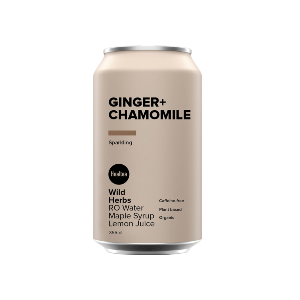 Healtea Ginger Chamomile Sparkling Beverage 355Ml