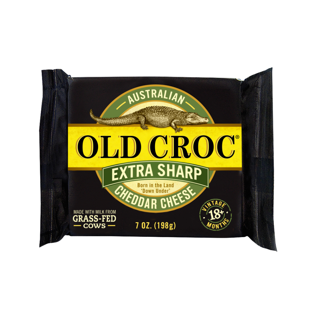 OLD CROC EXTRA AGED CHEDDAR 198G