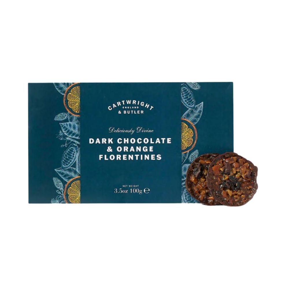 Cartwright & Butler Dark Chocolate Orange Florentines 100g