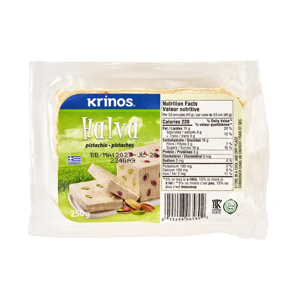 Krinos Pistachio Halva 250G