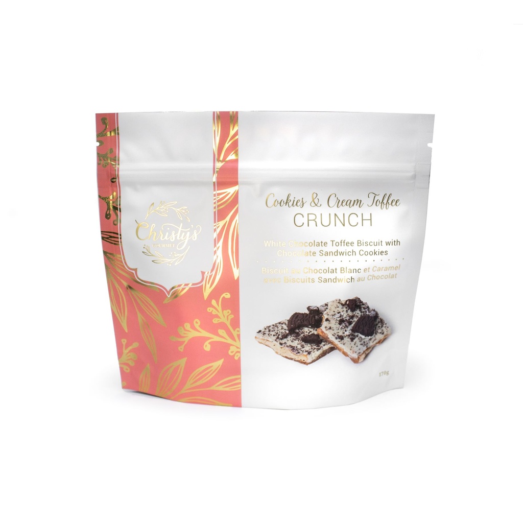 Christy's Gourmet Cookies & Cream Toffee Crunch 170g