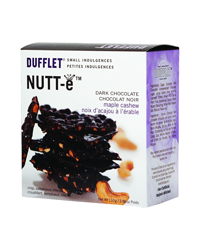 DUFFLET NUTT-E DARK CHOCOLATE MAPLE CASHEW