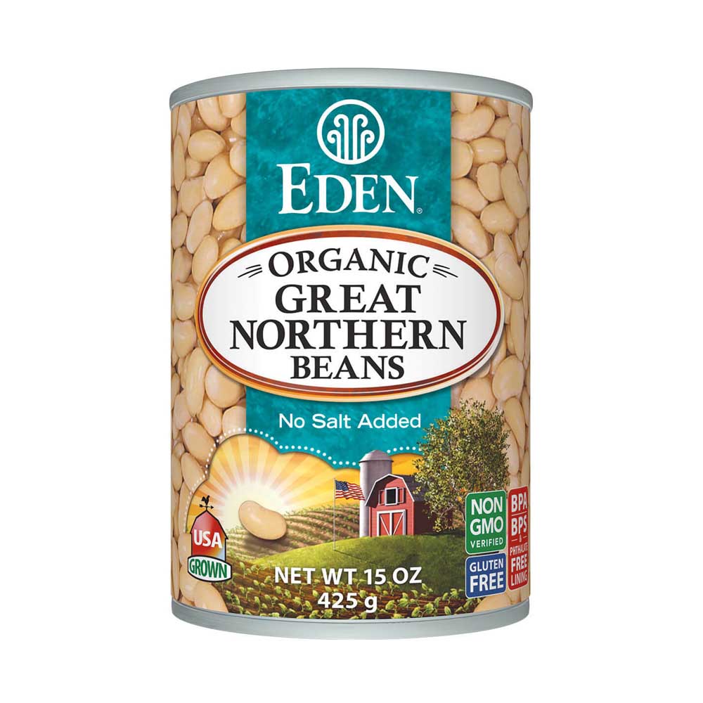 EDEN ORGANIC GREAT NORTHERN BEANS 425G