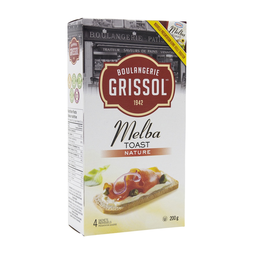 Boulangerie Grissol Melba Toast Original 200G