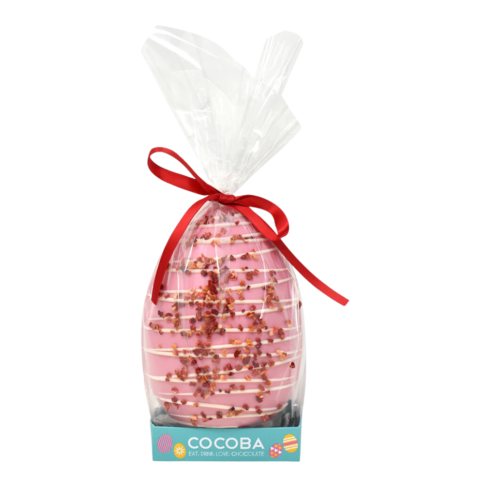 Cocoba Strawberries & Cream Chocolate Egg 250g