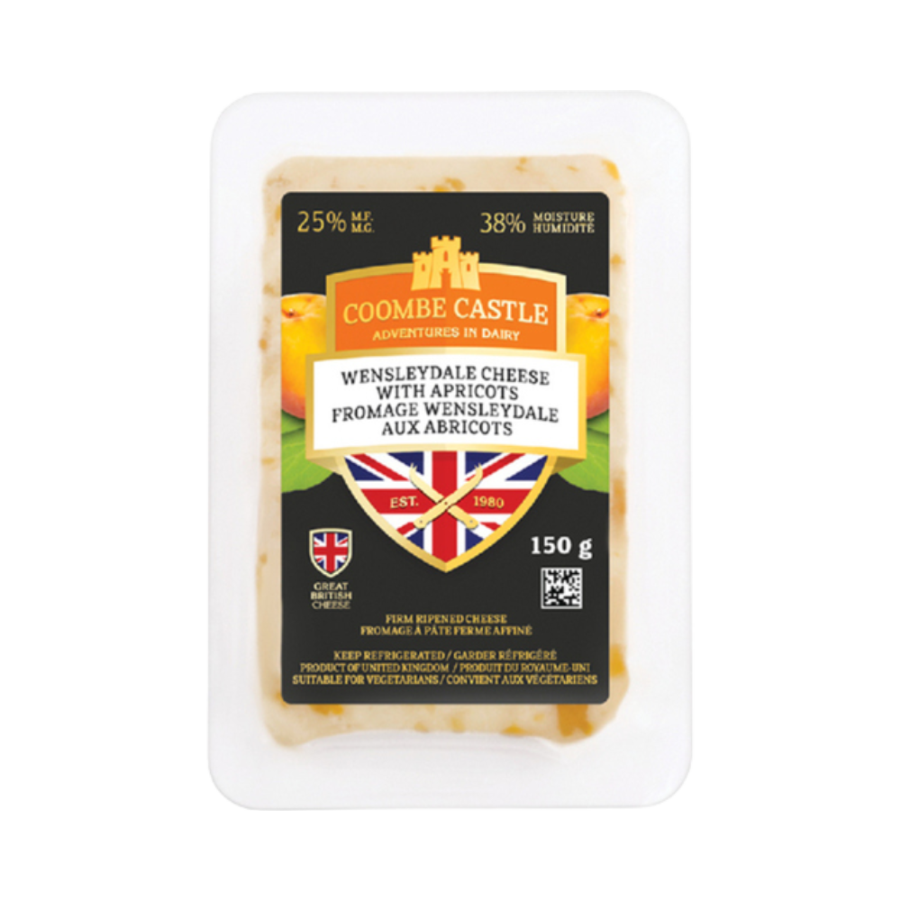 Coombe Castle Wensleydale With Apricots 150G