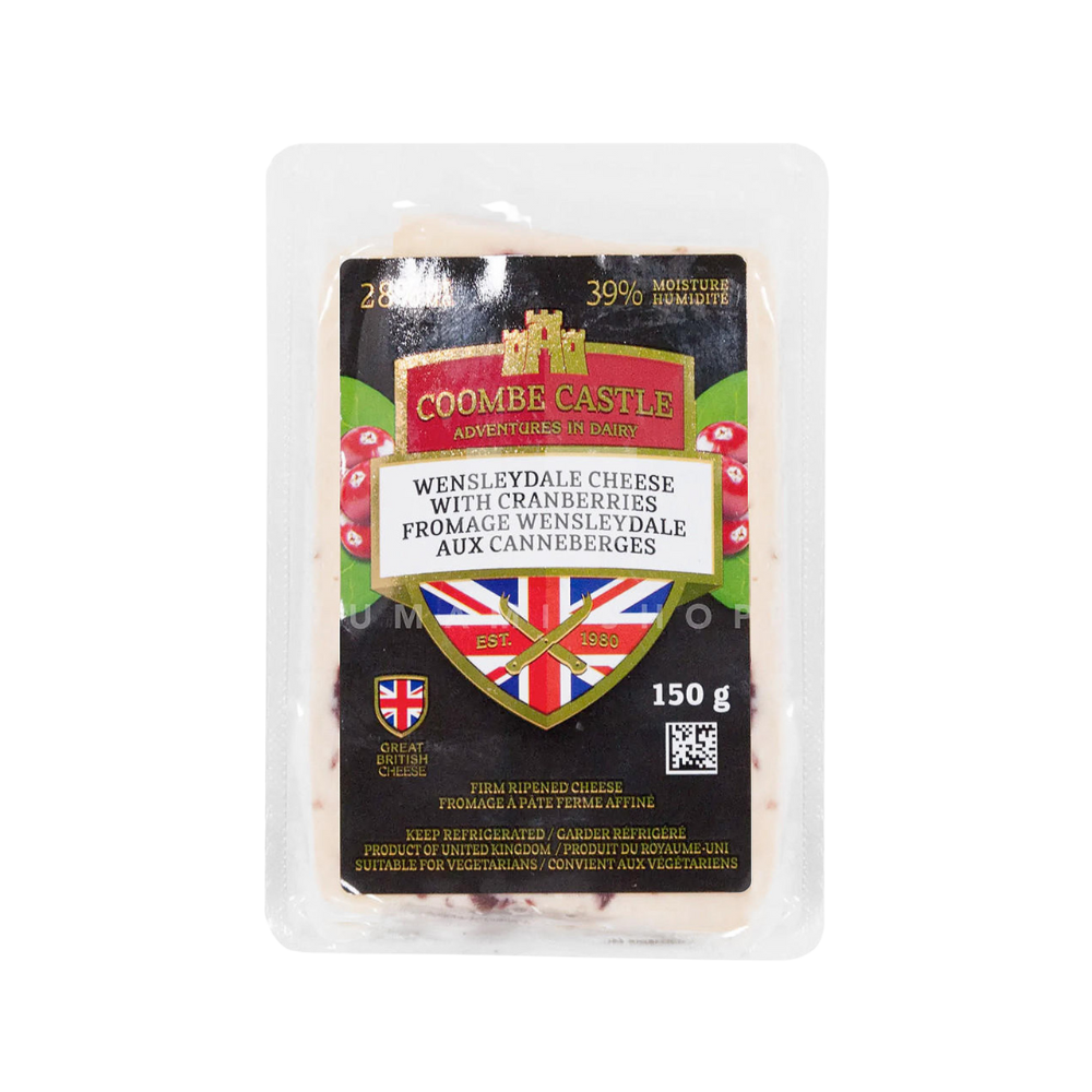 Coombe Castle Wensleydale With Cranberries 150G