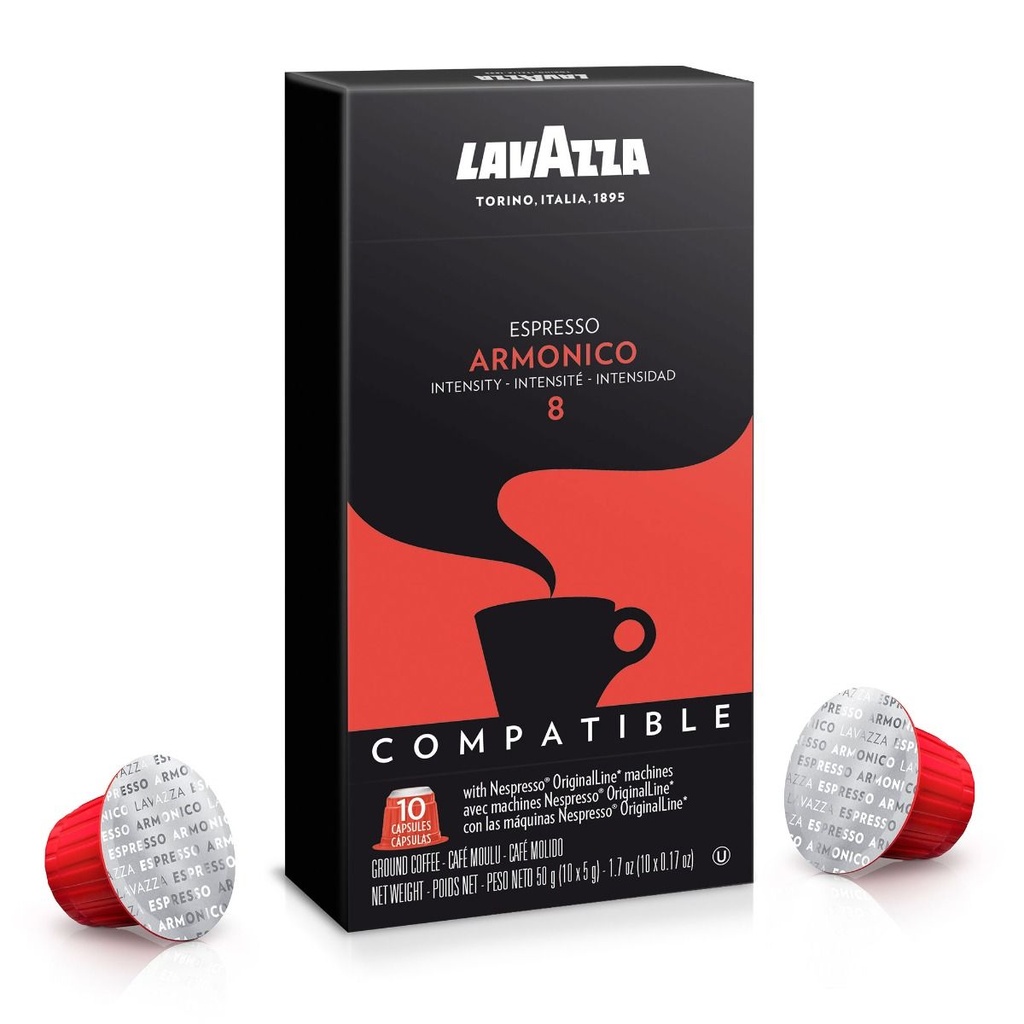 Lavazza Nespresso Compatible Cups Espresso Armonico 10Pk
