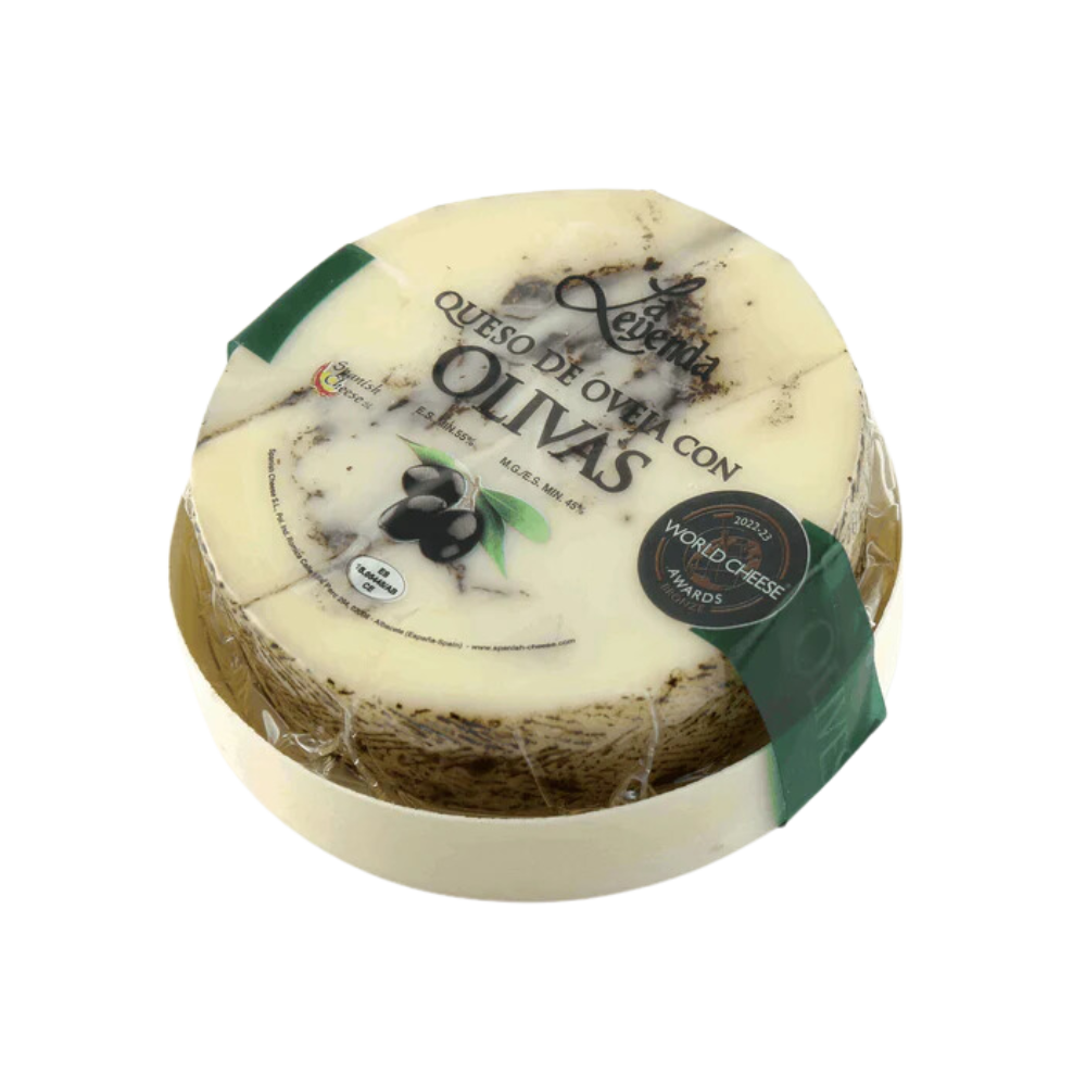 La Leyenda Sheeps Milk Cheese With Black Olives 190G 