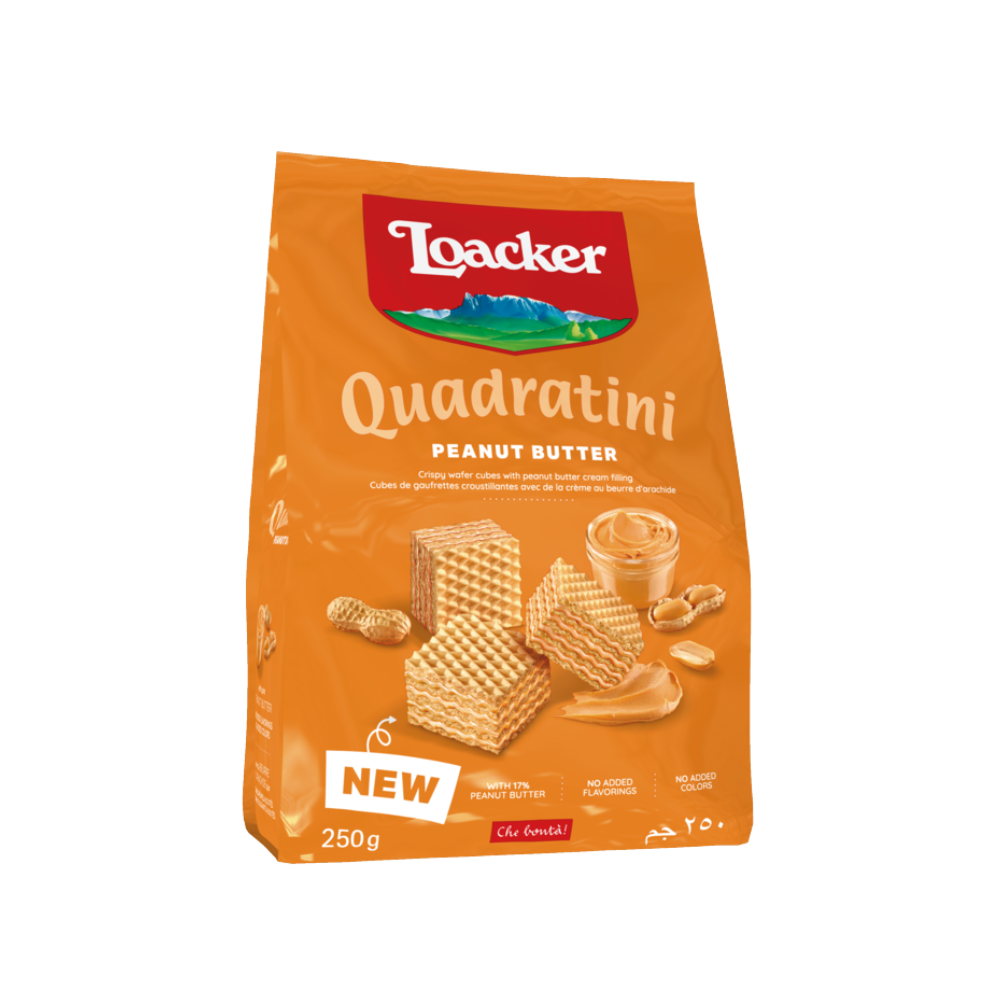 Loacker Quadratini Peanut Butter 250G