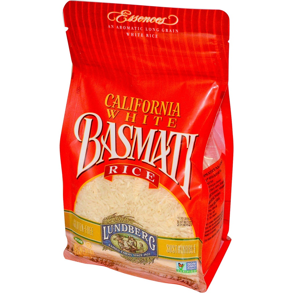Lundberg California White Basmati Rice 907G