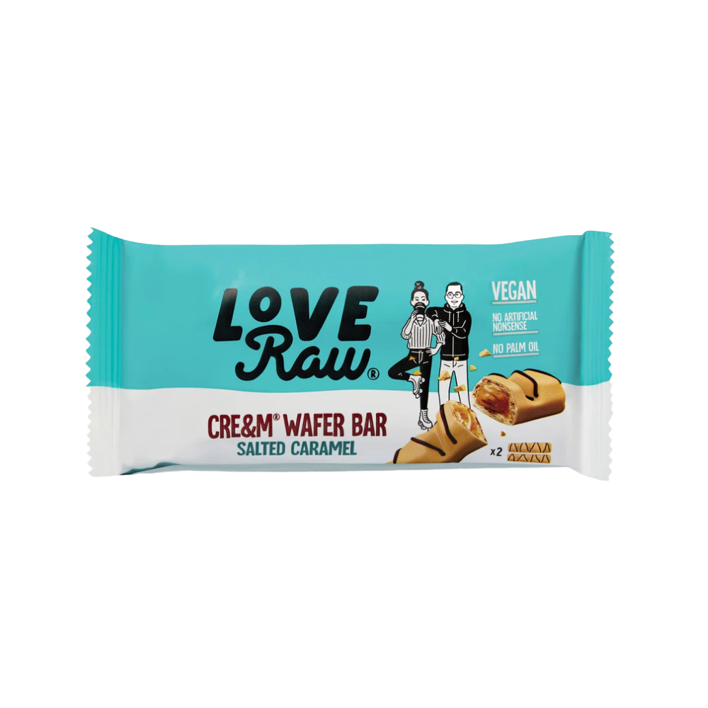 LOVE RAW VEGAN WAFER BARS - SALTED CARAMEL - 506046226071