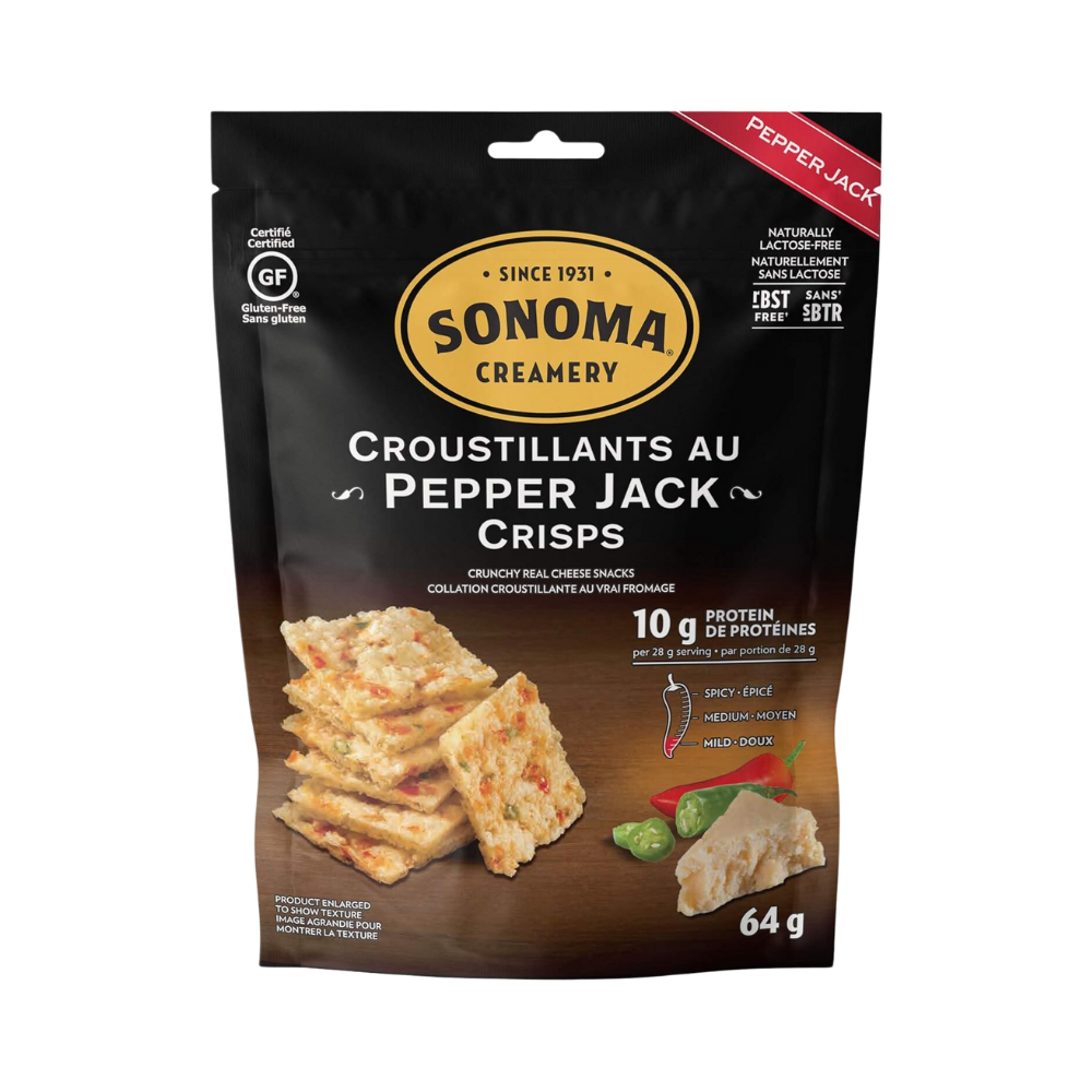 Sonoma Creamery Pepper Jack Cheese Crisps 64G