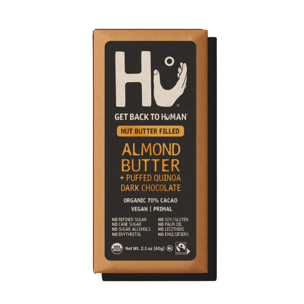 HU Almond Butter + Puffed Quinoa Organic Dark Chocolate