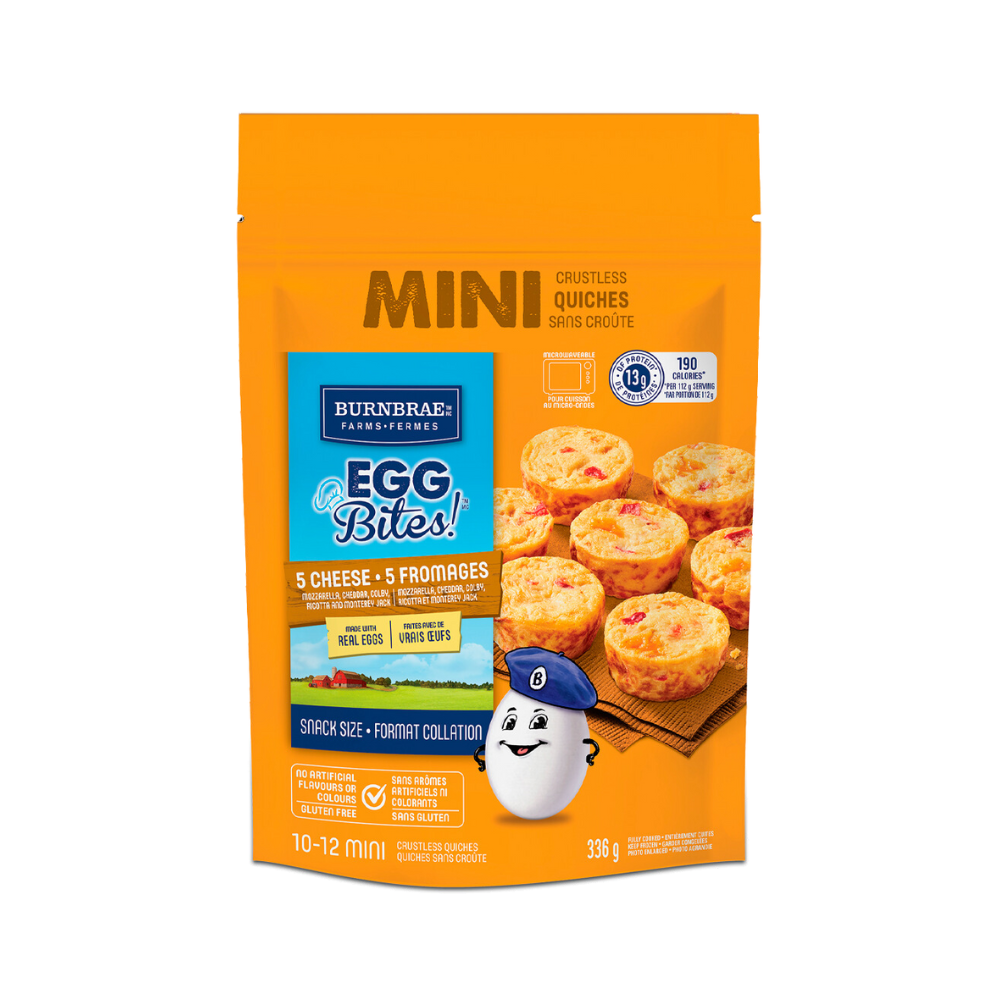 Burnbrae 5 Cheese Egg Bites 336G