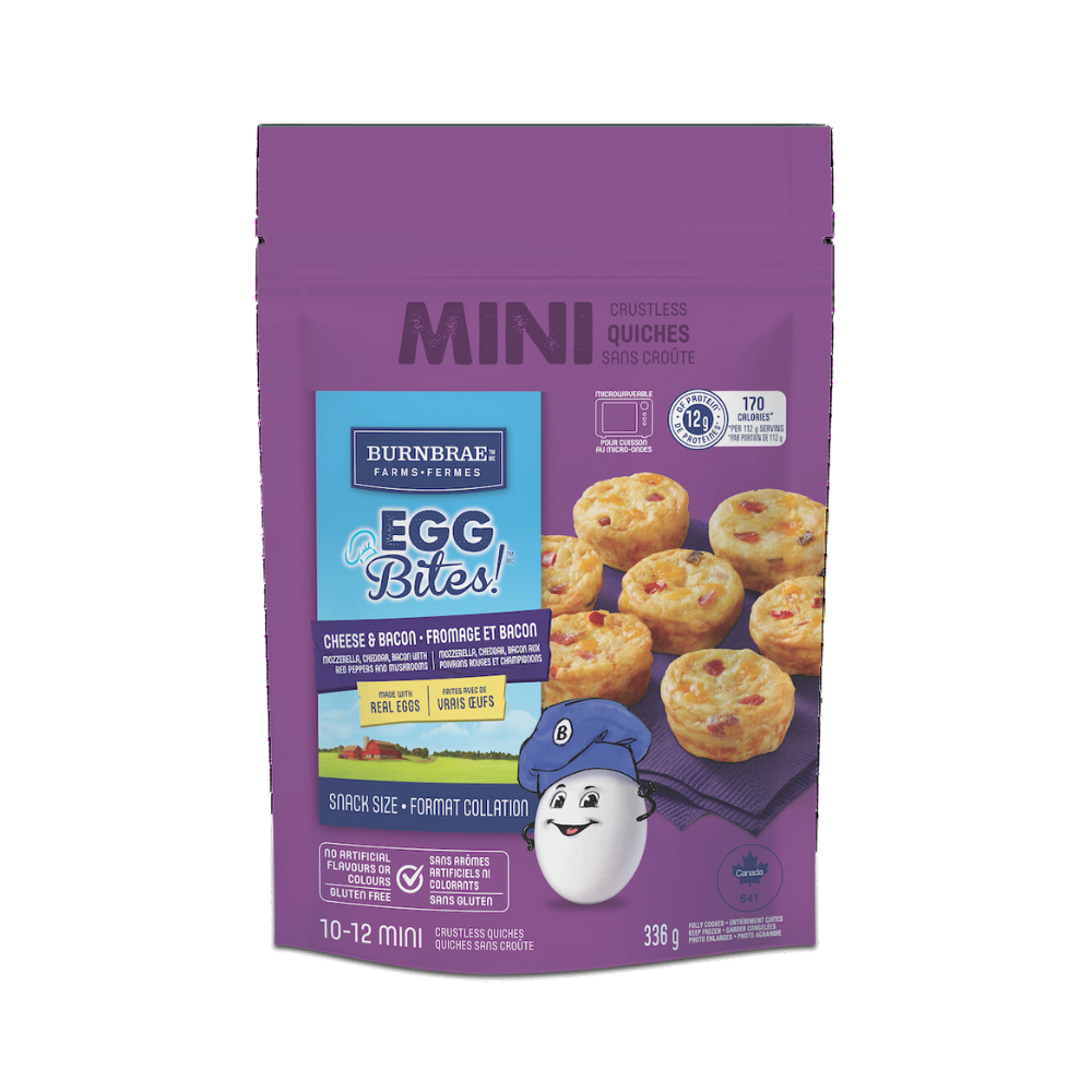Burnbrae Cheese & Bacon Egg Bites 336G