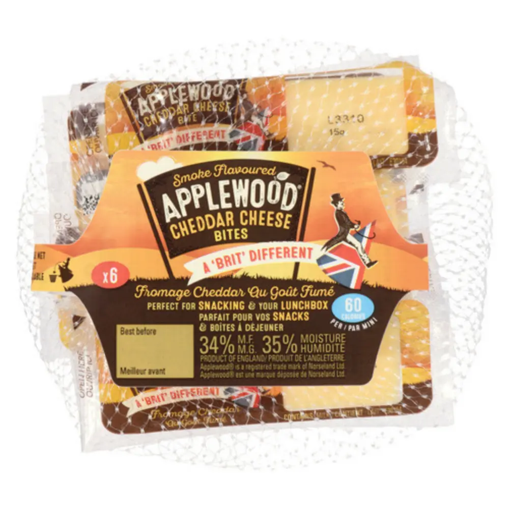 Ilchester Applewood Smoked Cheddar Bites 6pk
