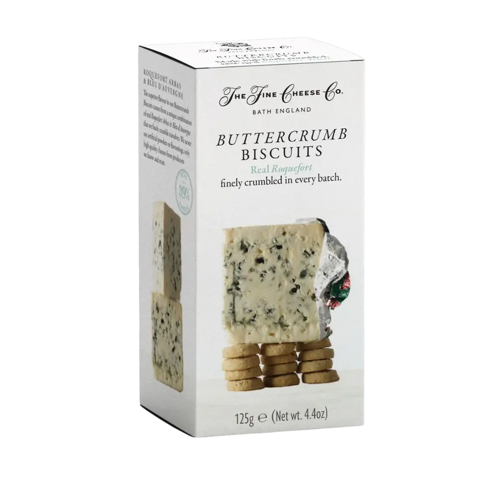 Fine Cheese Co Roquefort Buttercrumb Biscuits 125g